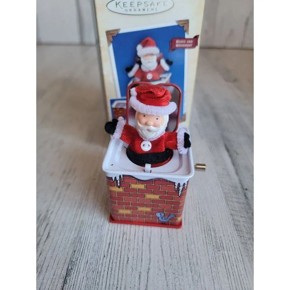 Hallmark 2004‎ pop! goes the Santa ornament Xmas